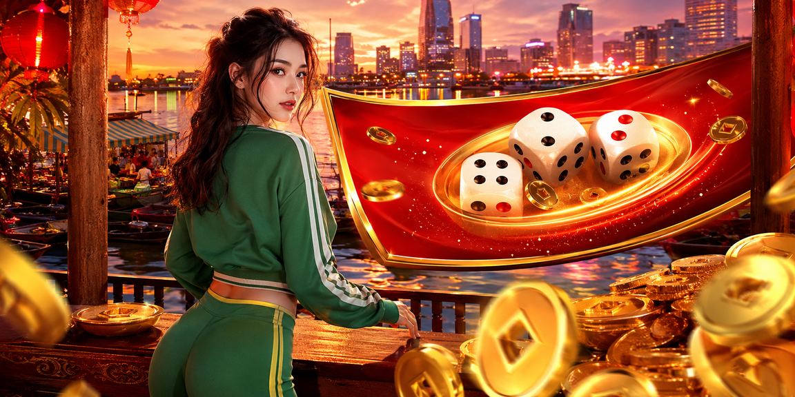 Người chơi tài xỉu xúc xắc bên bờ sông Cần Thơ buổi chiều tà